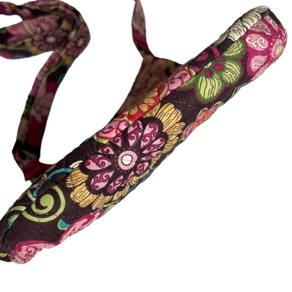 VERA BRADLEY Mod Floral Pink Hipster Crossbody Messenger Bag Floral Quilted - Picture 10 of 16